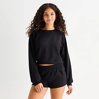 Arizona Womens Juniors Round Neck Long Sleeve Sweatshirt