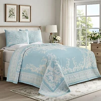 SUPERIOR® Adalie Medallion Cotton Poly Reversible Jacquard Bedspread