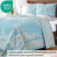 SUPERIOR® Adalie Medallion Cotton Poly Reversible Jacquard Bedspread