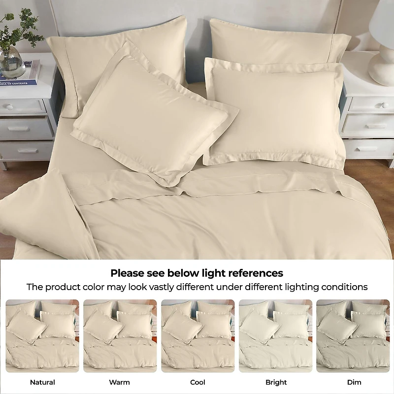 SUPERIOR® Rayon From Bamboo 300tc Cooling Silky Hypoallergenic Reversible Duvet Cover