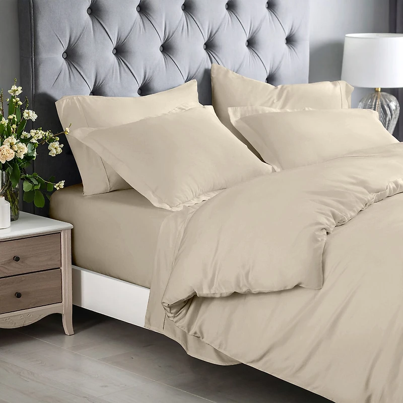 SUPERIOR® Rayon From Bamboo 300tc Cooling Silky Hypoallergenic Reversible Duvet Cover