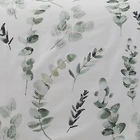 Pointehaven Eucalyptus Digital Print Cotton Percale Midweight Comforter Set