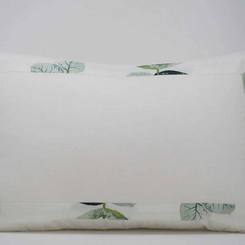 Pointehaven Eucalyptus Digital Print Cotton Percale Midweight Comforter Set