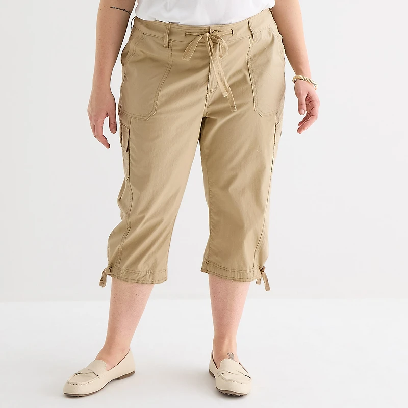 St. John's Bay Womens Plus Skinny Capri Pant