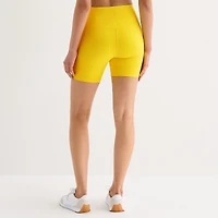 Xersion EverContour+ Womens 6" High Rise Stretch Fabric Quick Dry Bike Short