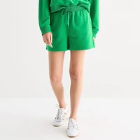 Xersion Womens 4" French Terry Active Pull-On Short