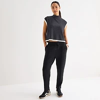 Stylus Womens Sleeveless Mock Neck Top
