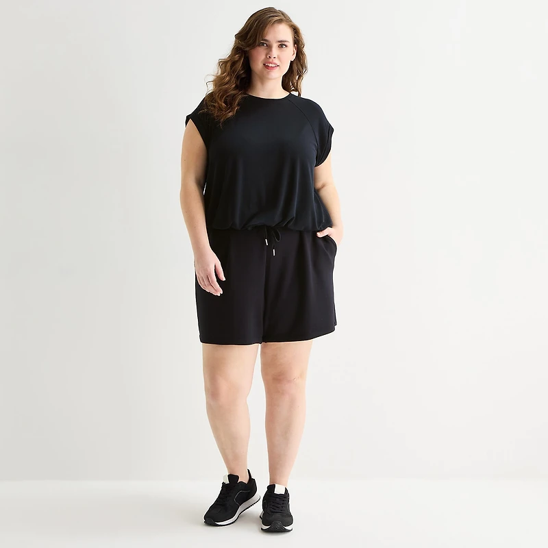 Stylus Womens Plus Pull-On Short