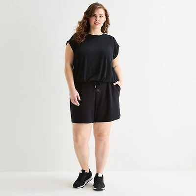 Stylus Womens Plus Pull-On Short