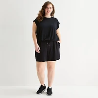 Stylus Womens Plus Pull-On Short