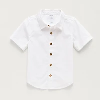 Okie Dokie Toddler & Little Boys Short Sleeve Regular Fit Button-Down Shirt