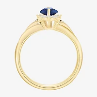 Lab-Created Gemstone 14K Gold Over Silver Cocktail Ring