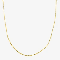 Made Italy Womens 14K Gold 18 Inch Fashion Chain Necklace