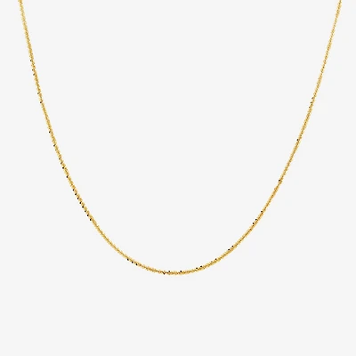 Made Italy Womens 14K Gold 18 Inch Fashion Chain Necklace