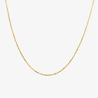 Made Italy Womens 14K Gold 18 Inch Fashion Chain Necklace