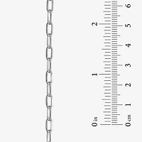Made in Italy Unisex Adult Sterling Silver 18 Inch Paperclip Chain Necklace
