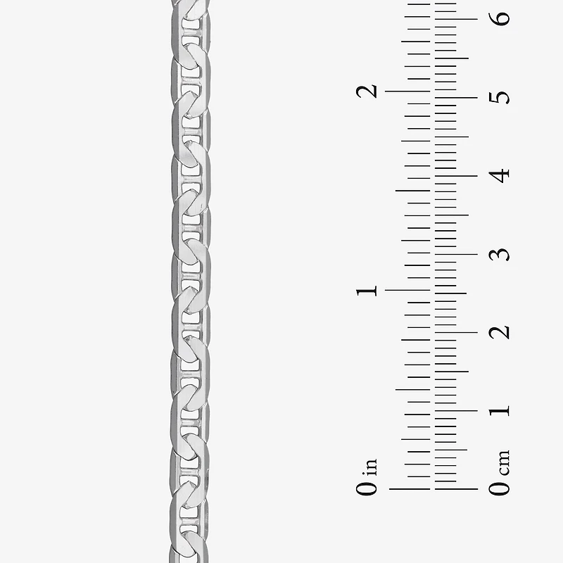 Made in Italy Unisex Adult Sterling Silver 18 Inch Curb Chain Necklace