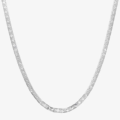 Made in Italy Unisex Adult Sterling Silver 18 Inch Curb Chain Necklace