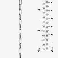 Made in Italy Unisex Adult Sterling Silver 7.5 Inch Solid Paperclip Chain Bracelet