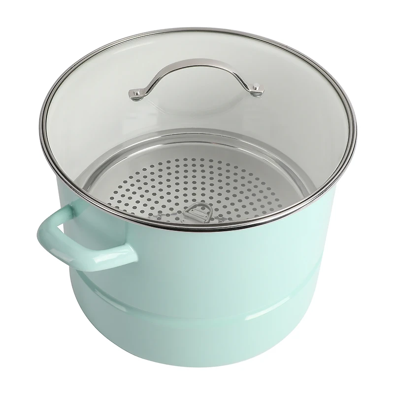 Martha Stewart Steel 16-qt. Steamer Pot with Insert