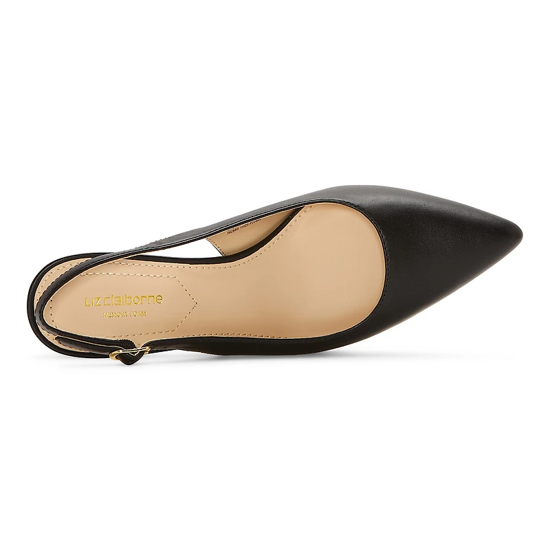 Liz Claiborne Keith Womens Pointed Closed Toe Kitten Heel Pumps