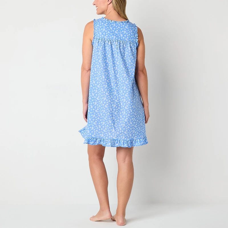 Adonna Womens Sleeveless Scoop Neck Nightgown