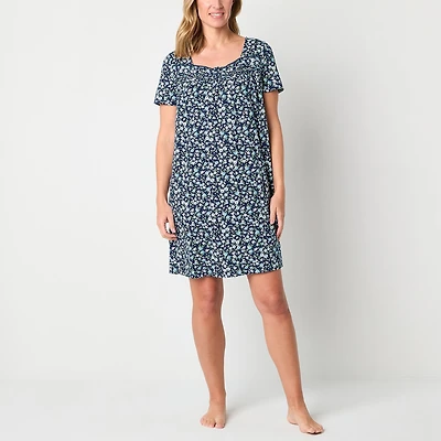 Adonna Womens Short Sleeve Nightgown