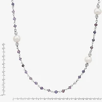 Limited Quantities! Womens White Sterling Silver Inch Strand Necklace