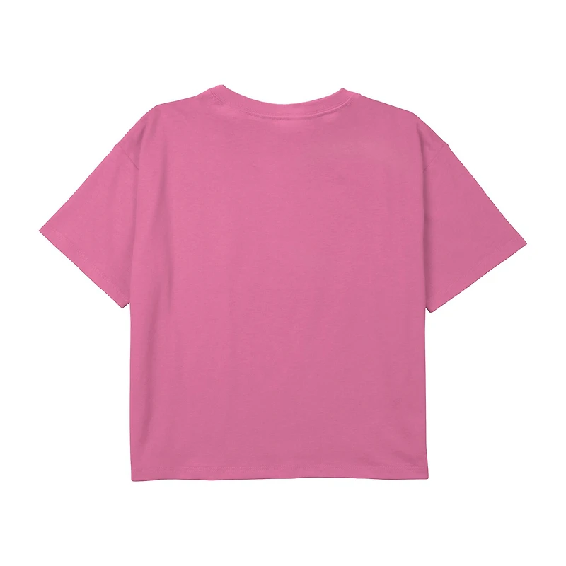 Disney Collection Little & Big Kid Girls Crew Neck Short Sleeve Regular Fit Mickey Mouse Minnie Graphic T-Shirt