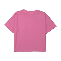 Disney Collection Little & Big Kid Girls Crew Neck Short Sleeve Regular Fit Mickey Mouse Minnie Graphic T-Shirt