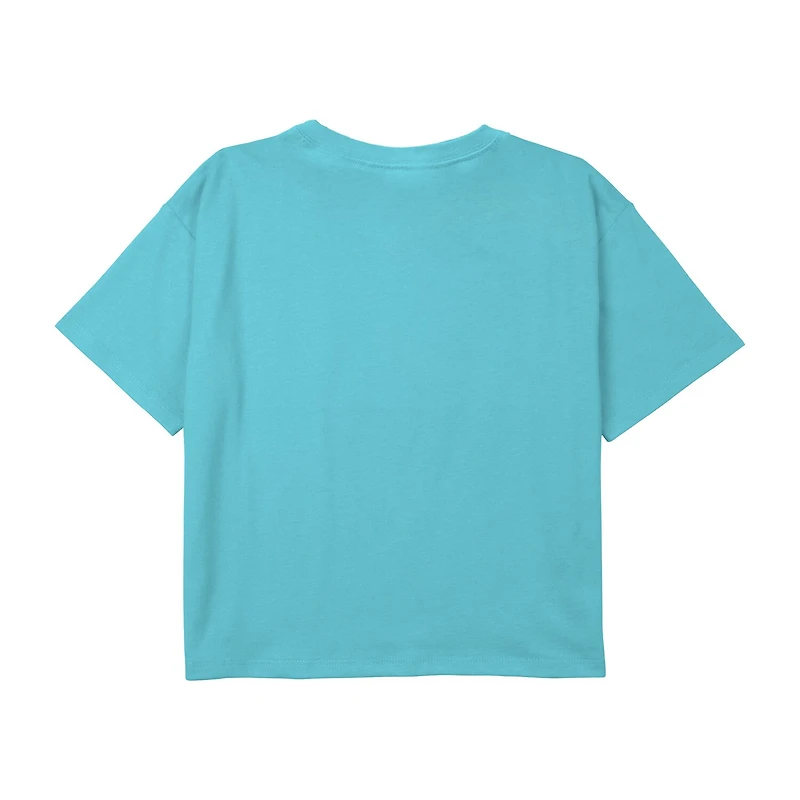 Disney Collection Little & Big Kid Girls Crew Neck Short Sleeve Regular Fit Spiderman Graphic T-Shirt