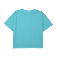 Disney Collection Little & Big Kid Girls Crew Neck Short Sleeve Regular Fit Spiderman Graphic T-Shirt