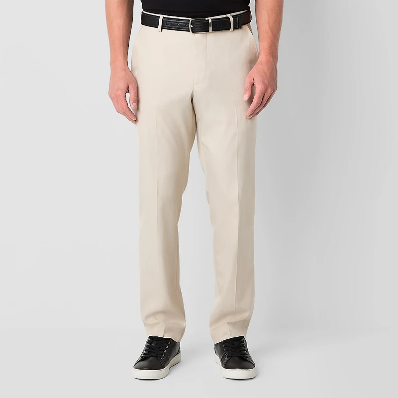 J. Ferrar Mens Classic Fit Dress Flat Front Pant