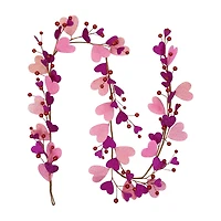 Northlight Glittered Hearts And Berries Valentines Day Indoor Garland