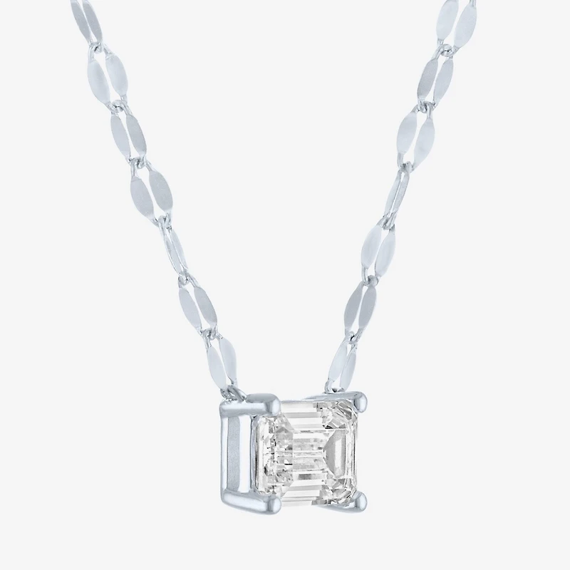 Diamond Addiction (E-F / Vs1-Vs2) Womens 1 CT. T.W. Lab Grown White 10K Gold 18 Inch Pendant Necklace