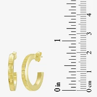 Made in Italy Womens 10K Gold 20mm Round Hoop Earrings