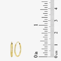 Womens 14K Gold Round 3 Pair Earring Set