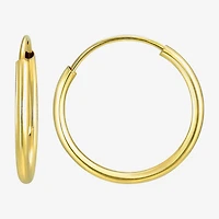 Womens 14K Gold Round 3 Pair Earring Set