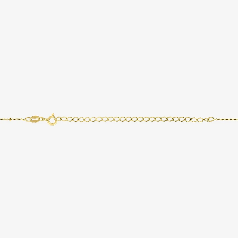 Diamond Addiction (G-H / Si2-I1) Womens 1/10 CT. T.W. Lab Grown White Diamond 14K Gold Over Silver Inch Pendant Necklace