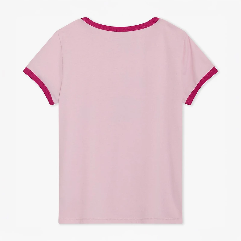 Champion Ringer Big Kid Girls Round Neck Short Sleeve Regular Fit Graphic T-Shirt