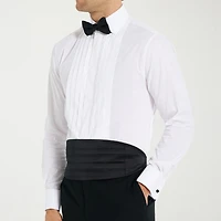 Nick Graham Tuxedo Mens Spread Collar Long Sleeve Stretch Fabric Shirt + Tie Set
