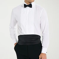Nick Graham Tuxedo Mens Spread Collar Long Sleeve Stretch Fabric Shirt + Tie Set
