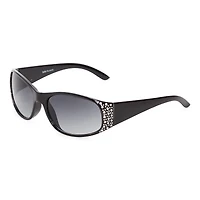 Mixit Black With Gem Detail Womens UV Protection Sunglasses