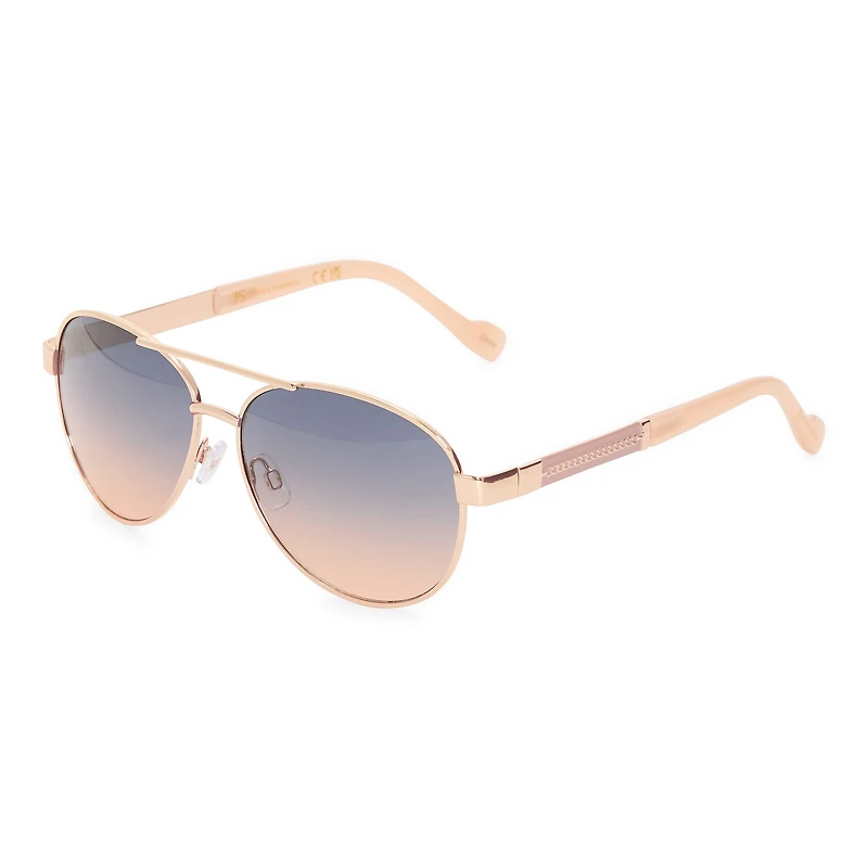 JS Jessica Simpson Womens UV PROTECTION Aviator Sunglasses