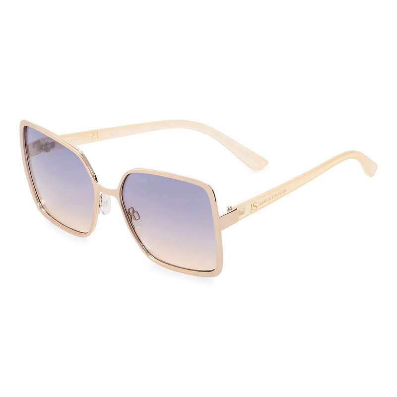 JS Jessica Simpson Womens UV Protection Square Sunglasses