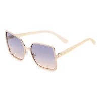 JS Jessica Simpson Womens UV Protection Square Sunglasses