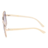JS Jessica Simpson Womens UV Protection Square Sunglasses