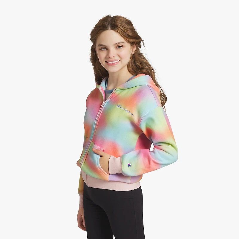 Champion Fleece Big Kid Girls Long Sleeve Zipper Active Hoodie