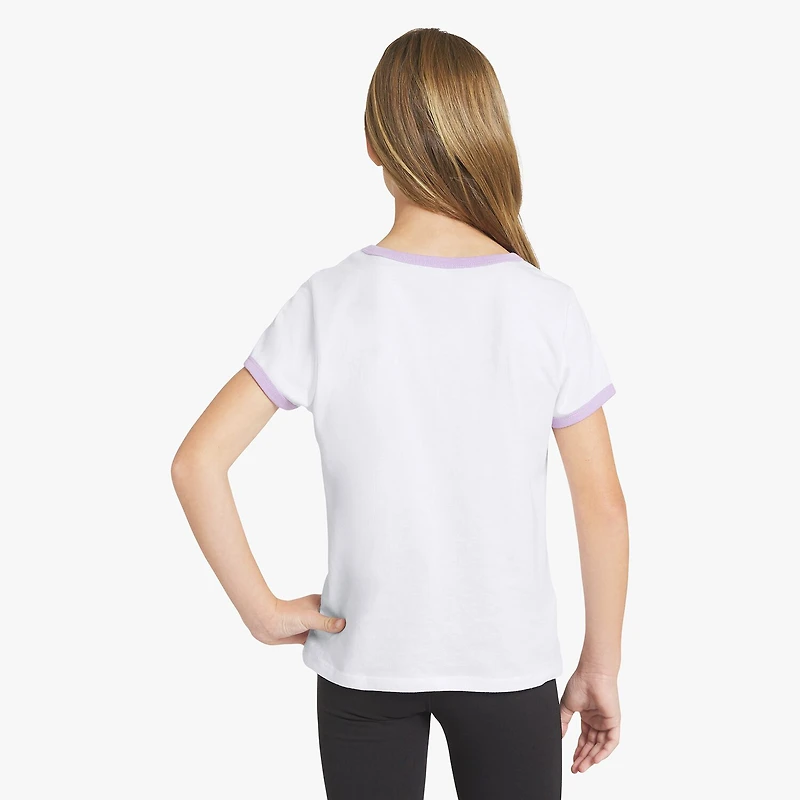 Champion Ringer Big Kid Girls Round Neck Short Sleeve Regular Fit Graphic T-Shirt