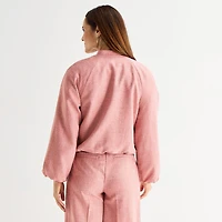 Liz Claiborne Womens Midweight Bomber Jacket